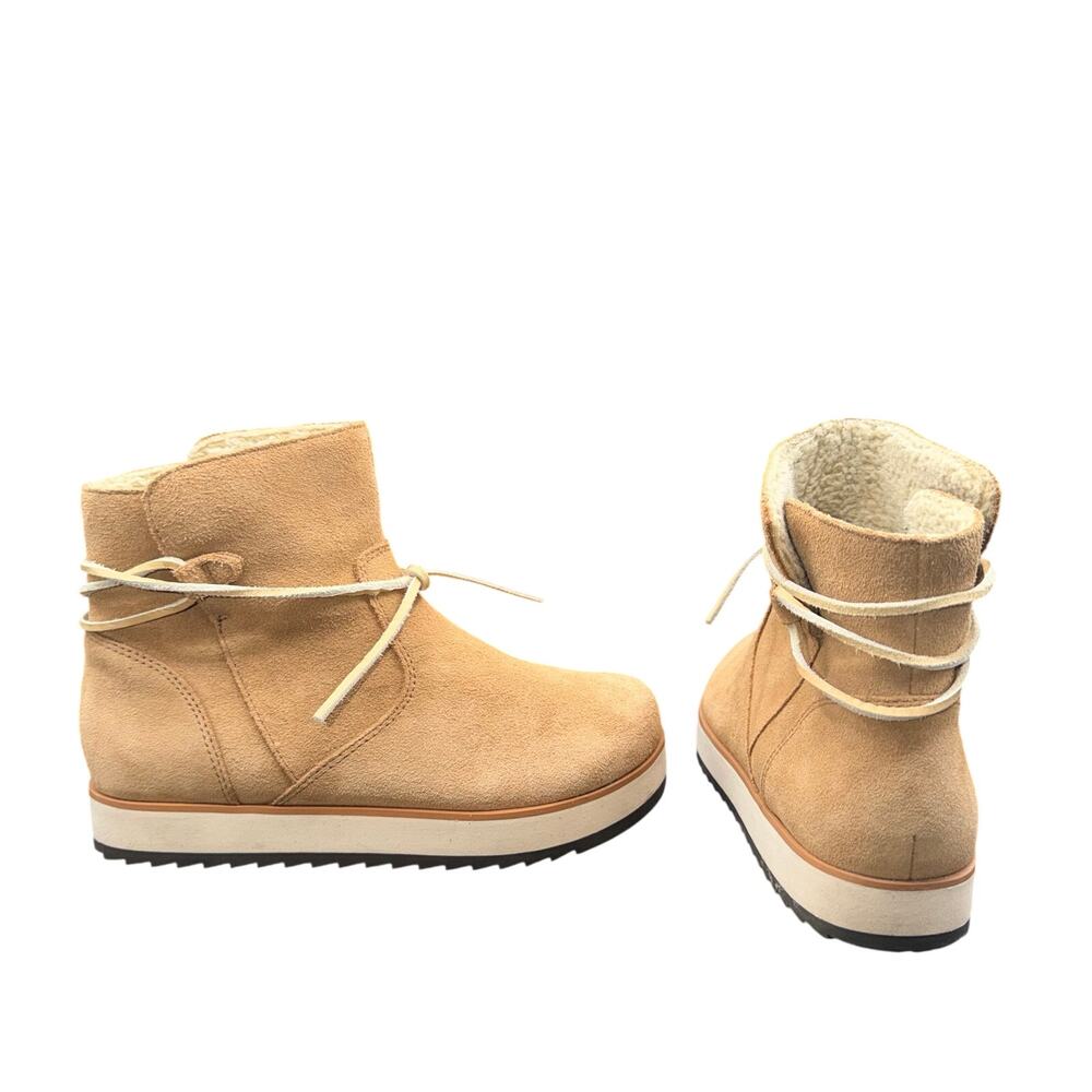 Merrell Suede Sherpa Lined Ankle Boots Tan Women’s Size 6.5